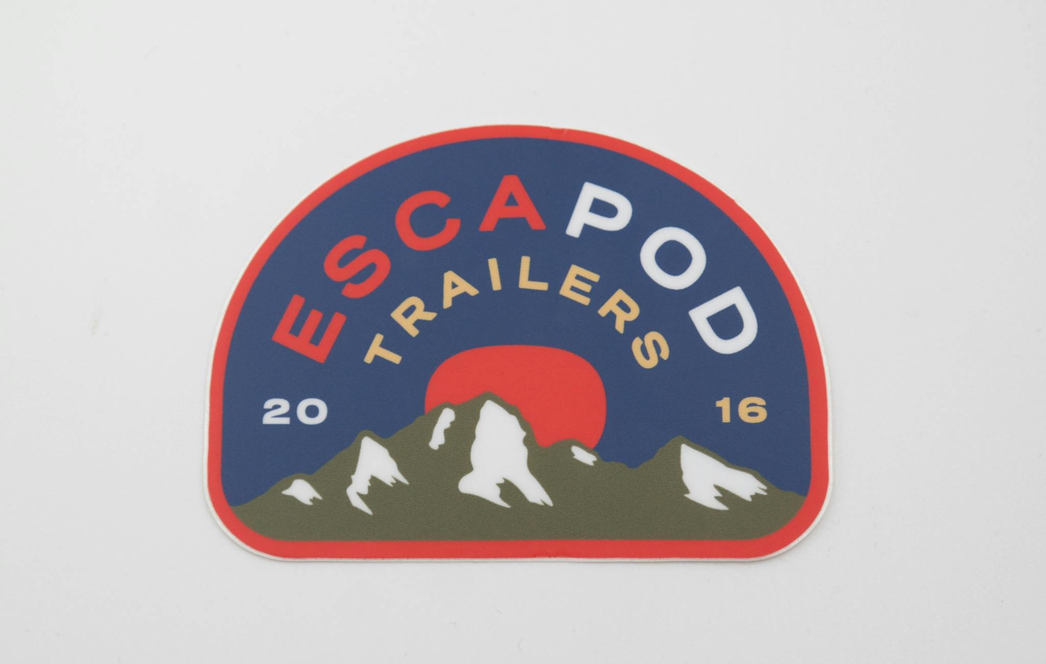 Blue Escapod mountain Sticker