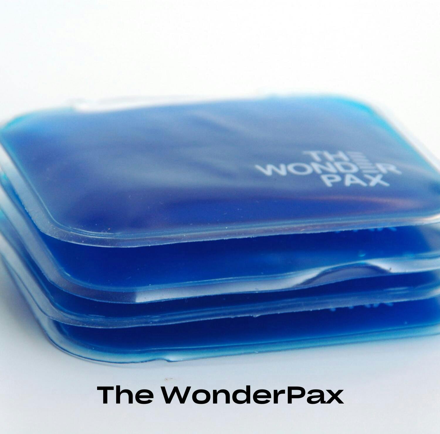A stack of four square wonder pax instant heat packs.