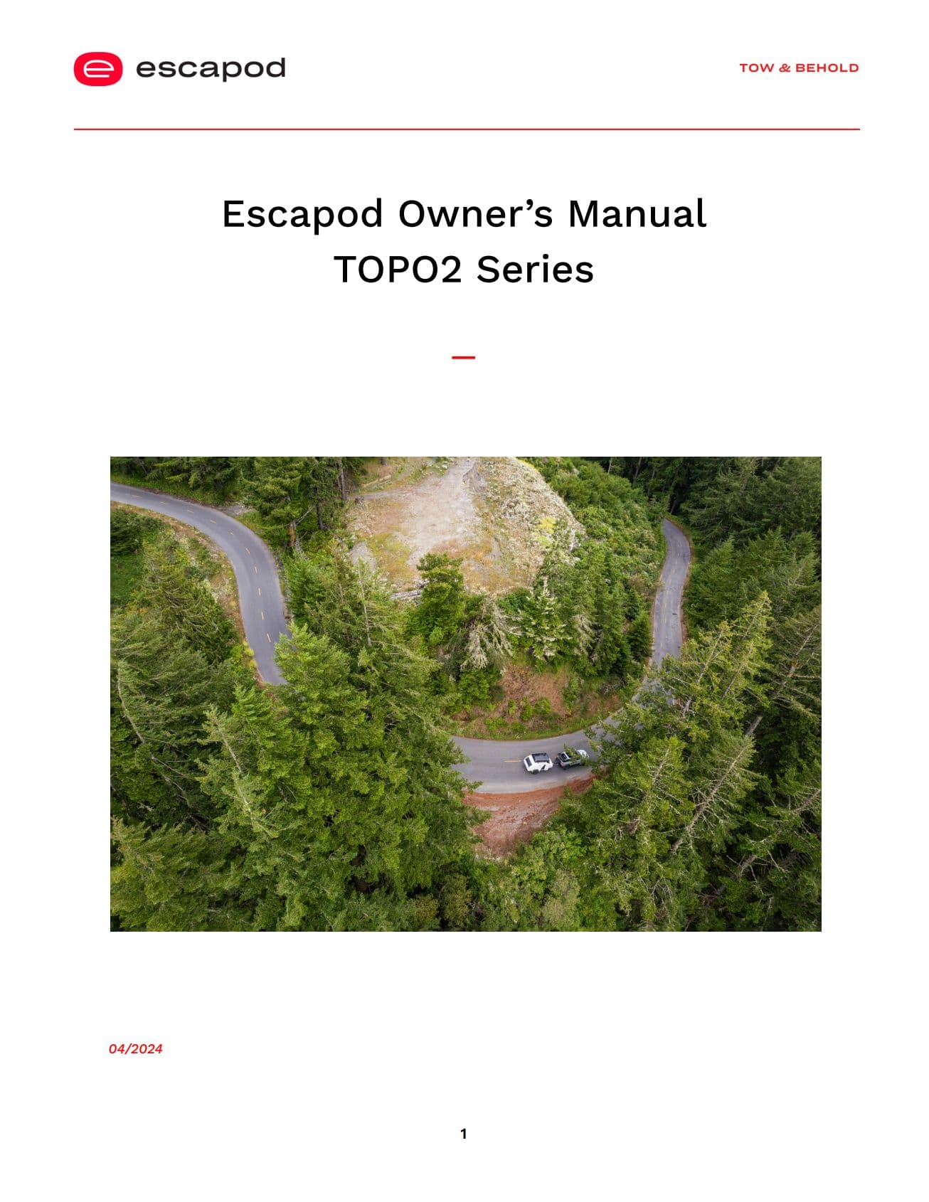 Screenshot of Escapod TOPO2 Owner's Manual